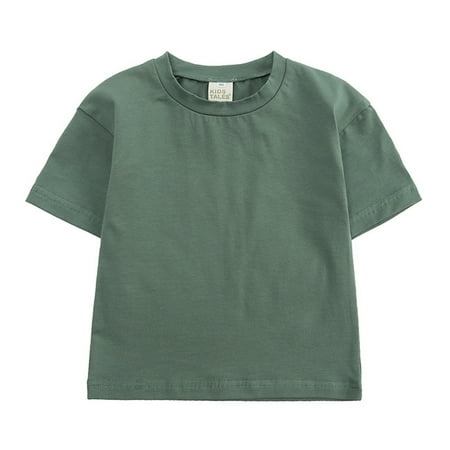 

TOWED22 Baby Girl Summer Outfits Toddler Kid Baby Girls Ruffled Chiffon T-Shirt Top + Black Shorts Pants 2Pcs Summer Outfit Army Green