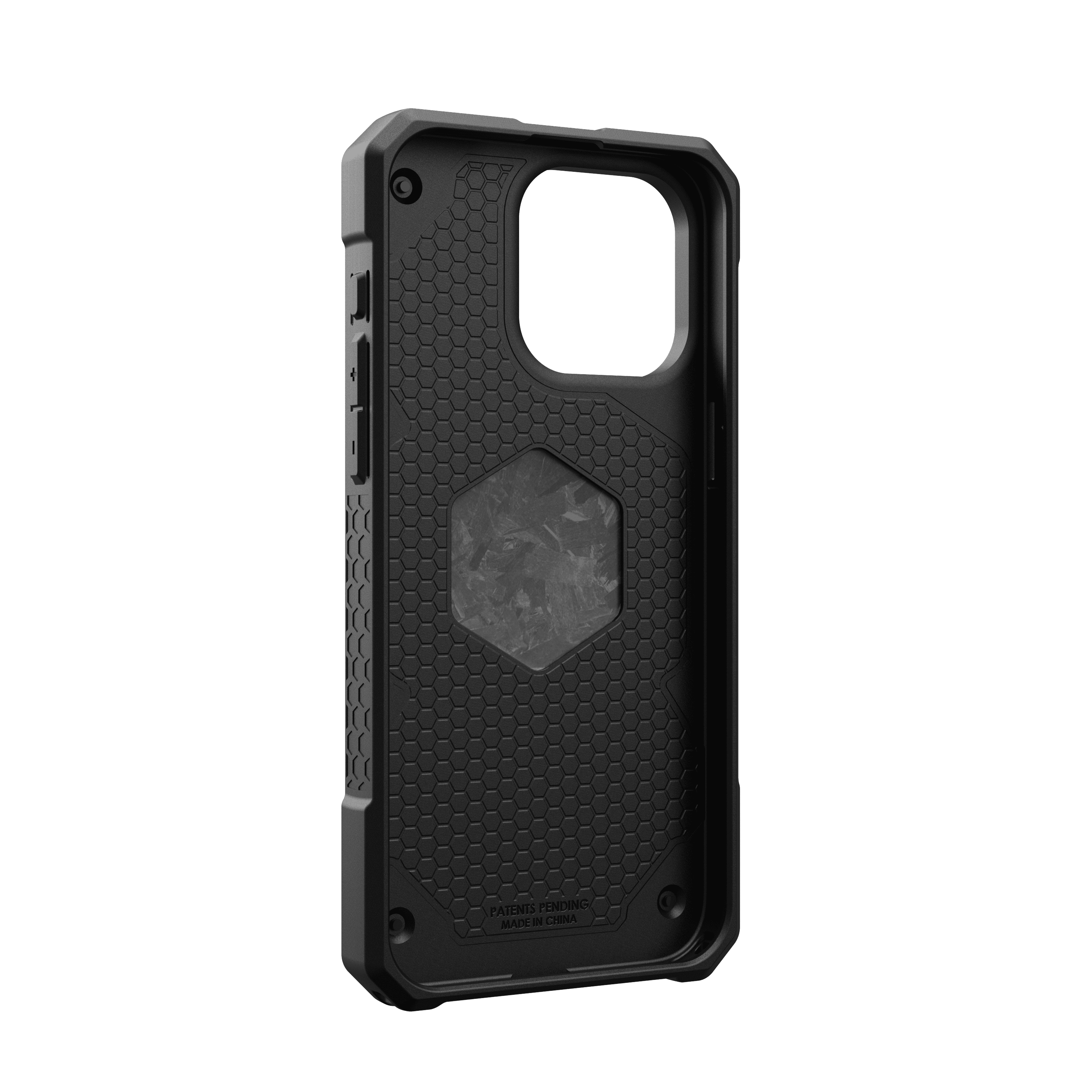 UAG [Limited Edition] iPhone 15 Pro Max Case 6.7" Monarch Pro Forged Carbon Fiber Orange Accent, Built-in Magnet Compatible with MagSafe Rugged Protective Cover