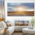 thumbnail image 1 of Straight Road under Blue Sky - Large Landscape Canvas Art, 1 of 3