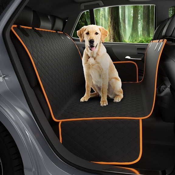 Dog Car Seat Cover for Back Seat, 53.9" x 57.8" Pet Car Seat, Waterproof Nonslip Dog Hammock for Car, Truck, SUV