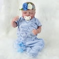 thumbnail image 5 of JRLCGYP 22-Inch Lifelike Reborn Baby Dolls Girl Set, Realistic Silicone Vinyl Weighted Newborn Toddler Boy Doll, Removable Accessories - Gift for Collectors and Kids 3+, 5 of 7