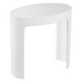 thumbnail image 1 of Ancona 17” Bathroom Shower Bench in Pure Acrylic Stone in Matte White, 1 of 8