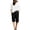Black, variant on Women's Straight-Leg Shorts High Waist Drawstring With Pockets Bottoms Solid Color Minimalist Holiday Trousers