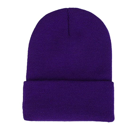 Minnieouse Gorros Beanie Gorros de punto Unisex Skullcap manga hilo multifuncional a prueba de viento accesorios para el cabello para deportes al aire libre Sombreros Morado oscuro Minnieouse AP010147-24