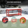 thumbnail image 6 of WestinTrends 55" Outdoor Patio HDPE Adirondack 2-Tier Shelf Console Table, Red, 6 of 16