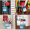 thumbnail image 5 of Wekity Lockout Tagout Locks Safety Padlock Loto Locks Keyed Alike PA Lock Out Tag Out Steel Shackle Small Luggage Padlocks Blue 2PCS-0621, 5 of 5