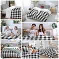 thumbnail image 6 of Farmhouse Checkered Bedding 3 Piece Duvet Cover Set Queen Size, Black White Buffalo Plaid Soft Microfiber Comforter Cover with Zipper Closure & Pillowcases, Wrinkle & FadeResistant Quilt Cover, 6 of 9