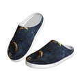 thumbnail image 2 of Lsque Elegant Gold Scrollwork Pattern Womens Comfort Cotton on Scuff With Memory Foam and Anti-skid Sole Slipper-44/45, 2 of 7