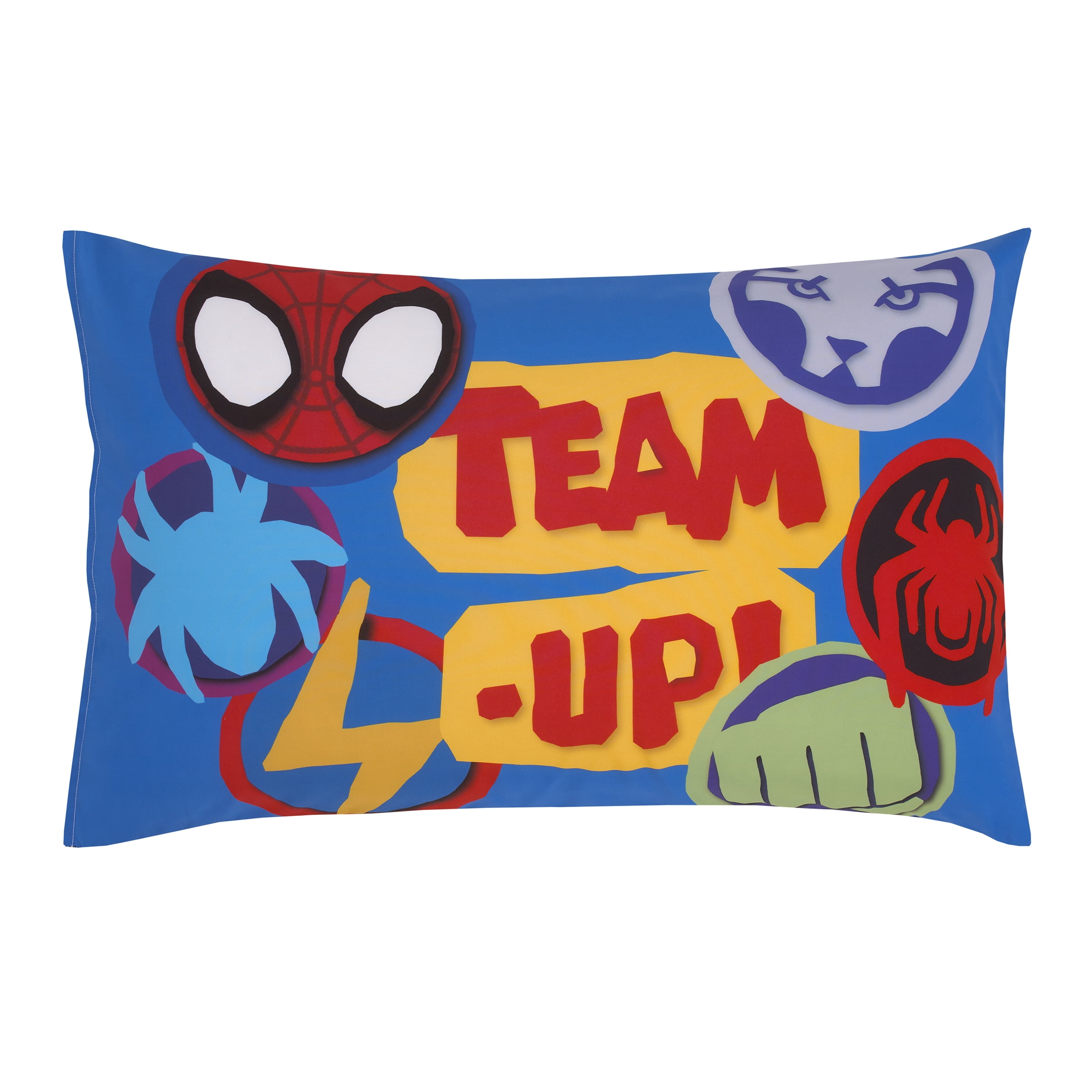 Marvel Spidey Let's Swing 2 Piece Toddler Sheet Set, Red, Blue, Sheet, Pillowcase