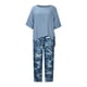 thumbnail image 4 of Conjunto de tops y pantalones de manga corta con cuello redondo y estampado para mujer Wmkox8yi  bvn1603, 4 of 8