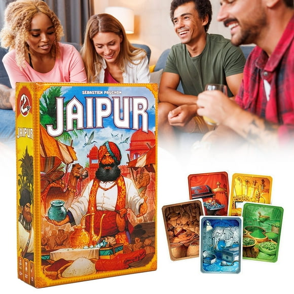 Jeu de Société Jaipur (Nouvelle Édition) - Duel Rapide de Marchands! Échange Stratégique et Jeu de Marché pour Enfants et Adultes, 10 Ans et Plus, 2 Joueurs, 30 Minutes de Jeu, Fabriqué par Space Cowboys