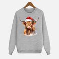 thumbnail image 5 of WELOIJEVBE Christmas Family Pajamas Matching Sets Christmas Printed Long Sleeved Pullover Sweatshirt Holiday Family Three Piece Set Hoodie Parent Child Outfit, 5 of 5