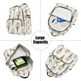 thumbnail image 5 of FORMRS Mini Backpack Purse for Women Quilted Travel Daypack Casual Shoulder Bag, Cartoon Ice Cream Pattern, 5 of 7