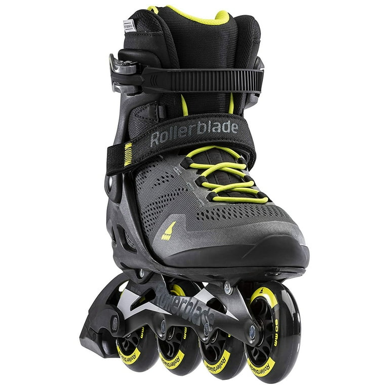 Rollerblade Macroblade 80 Men's Adult Fitness Inline Skates, Black and Lime