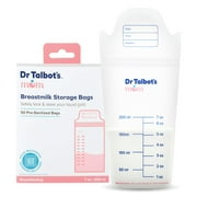 Dr. Talbot's Mom Breastmilk Storage Bags & 4 MilkFresh Sensors, 50 Count