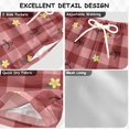 thumbnail image 4 of Plaid Background Bow Swim Trunks Quick Dry Beach Pool Board Shorts Lightweight Stylish Print Sizes 2T to XL, 4 of 8