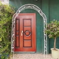 thumbnail image 3 of DEGUO Metal Garden Arch Assemble Freely Garden Arbor Trellis Climbing Plants Support Rose Arch White, 3 of 5