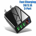 thumbnail image 2 of 4 - Ports 45W Muraux Rapides Charger - Cube USB pour Chargement de Multiples Appareils, 2 of 6