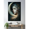 thumbnail image 2 of Bloom Theory The Moon Fairy And The Moon Poster Wall Art, Modern Wall Decor, 16x24 UNFRAMED, 2 of 3