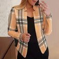 thumbnail image 2 of Women's Casual Business Suit Jacket Open Front Long Sleeve Notch Lapel Office Blazer Jacket, 2 of 6