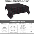 thumbnail image 2 of Square Tablecloth 52 x 52 Inch, Christmas Check Plaid Kitchen Square Table Cloth Waterproof Table Cloths Kitchen Dining Tablecloth for Dining Table, Buffet Parties and Camping, 2 of 8