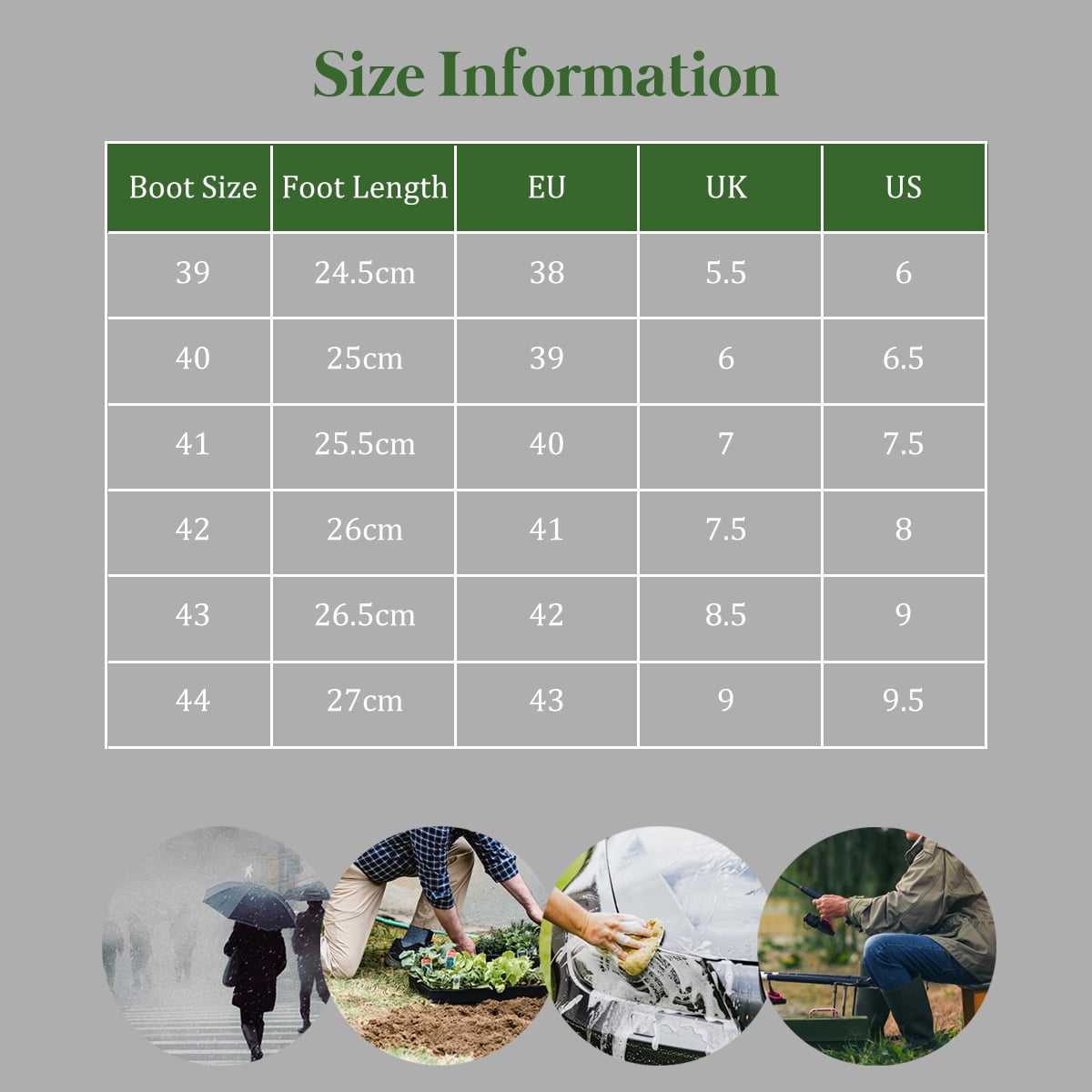 AUXDIQ Rain Boots Men Short Ankle Women Waterproof Rain Boots Outdoor Garden Shoes
