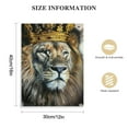 thumbnail image 2 of Nawypu Black and White Lion with Crown Canvas Wall Art Abstract King Animal Artwork Lion Head Portrait Gold Modern Home Print Painting Large Wooden Wall Décor Framed Poster for Bedroom Bathroom, 2 of 5