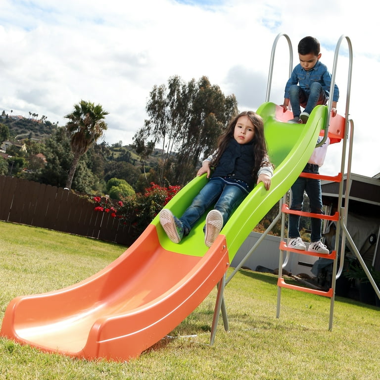Platports 10ft Toddler Climbing Slide, Indoor Outdoor Playground