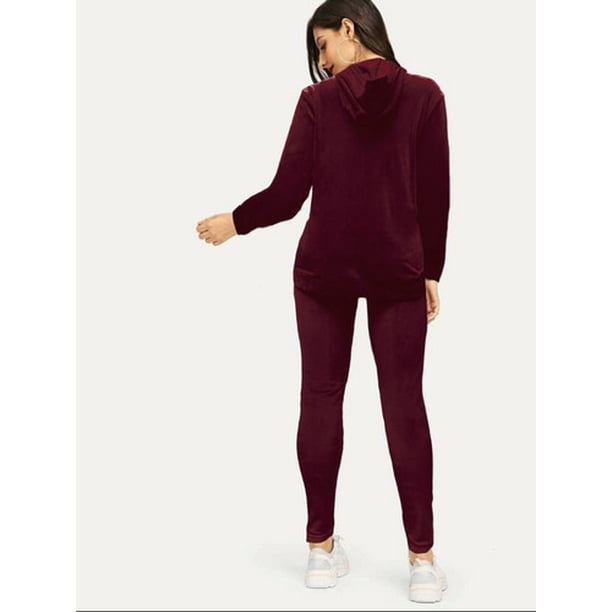 Set Pants Mujer Pant Y Sudadera Dama Cómodo Jogger Pantalón LOLE
