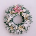 thumbnail image 5 of OAVQHLG3B Christmas Poinsettia Artificial Flowers Shining Glitter Artificial Flower for Xmas Tree Wreath Ornaments New Year Wedding Party Holiday DIY Decoration, 5 of 6