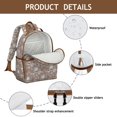 thumbnail image 4 of Hedgehog Mushroom Leaves Pattern Backpack for School,Cute School Bag,Schoolbag with Adjustable Shoulder Straps & Padded Back,15.25"x11.5"x5.25", 4 of 6