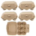 thumbnail image 1 of Egg Storage Tray Rectangular for Refrigerator Organization Khaki with Lid 5Pcs, 1 of 5