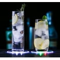 thumbnail image 2 of LINLIN LED Cup Holder Lights, 10cm Colour Changing LED Drinks Coasters LED Cocktail Coasters Light Up Coasters for Club Wedding Bar Party Decoration, 2 of 7