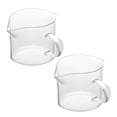 thumbnail image 1 of Juego de 2 tazas para espresso, tazas de 4 oz con boquillas dobles, vasos para espresso, taza para leche con asa, vidrio transparente, accesorios para espresso para máquina de espresso, 1 of 5