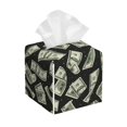 thumbnail image 1 of Fotbe Dollar Porta Pañuelos Decorativo de Cuero, Caja Cuadrada Moderna para Pañuelos Faciales, Organizador y Dispensador 5x5x5'', 1 of 7