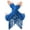 Blue, variant on Haitryli Adult Womens Shiny Sequin Tassel Fingerless Gloves Metallic Elbow Length Opera Gloves Gold One Size