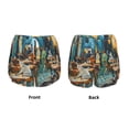 thumbnail image 3 of Daiia Whimsical Cats Night Cafe Pattern Women's 2 in 1 Running Shorts - Lightweight Athletic Workout Gym Yoga Shorts Liner with Phone Pockets-Large, 3 of 7