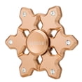 thumbnail image 6 of Rose Gold Plated Hanging Christmas Tree Snowflake Spinner Ornament w/ Matashi Crystals, 6 of 6