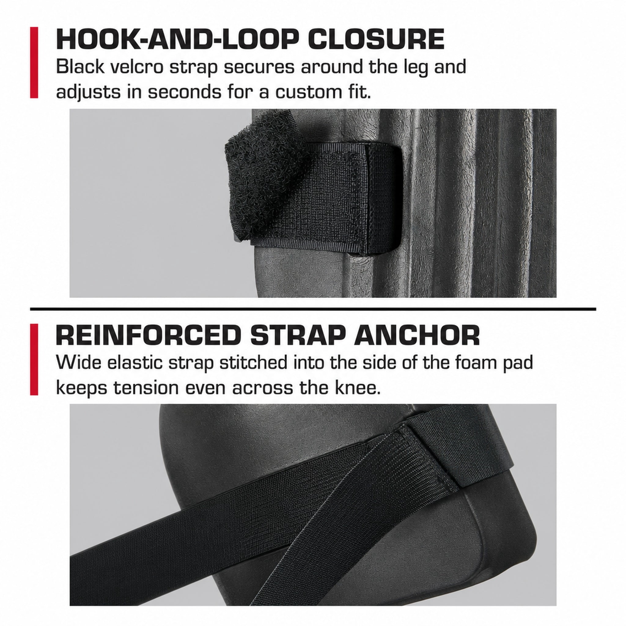 Hyper Tough Lightweight Foam Knee Pads, 2-Pack