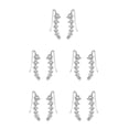 thumbnail image 2 of Qarigey Mujeres Niñas una 7 Crystal Ear Cuffs Hoop Climber Stud Pendientes Star Ear Stud Pin Accesorios de joyería Type4 NO4 Qarigey CBP048047, 2 of 4