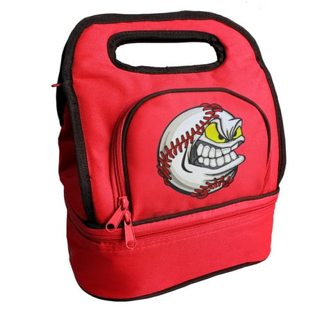 Baseball Lunch Bag Two Section Box Cooler