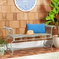 thumbnail image 2 of SAFAVIEH Brielle Outdoor Patio Traditional Garden Bench, Antique Green, 2 of 8