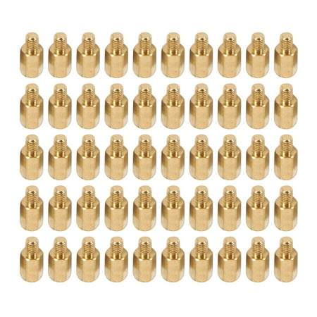 

50 Pcs PC PCB Motherboard Brass Standoff Hexagonal 7+4mm