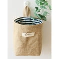 thumbnail image 5 of MEROTABLE Cotton Linen Storage Bag Desktop Sundries Container Pen Holder Hanging Bag Dormitory Home Office Storage Organizer, 5 of 6