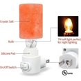 thumbnail image 2 of [natural Crystal] Himalayan Salt Wall Lamp - Air Purifying Night Light - 360 Rotatable Plug 7w Bulb - Cylindrical, 2 of 5
