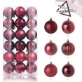 thumbnail image 1 of Venta caliente 3/4/6 cm bolas de árbol de Navidad adornos 36 piezas suministros de decoraciones navideñas, 1 of 4