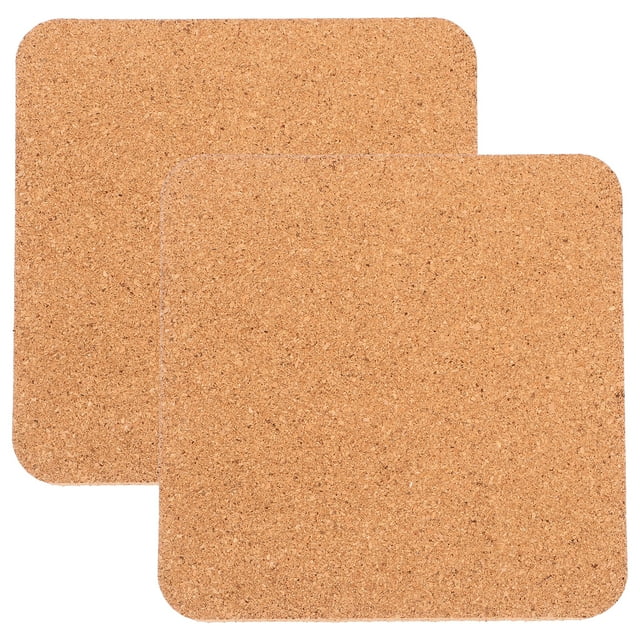 2pcs Cork Board Blank Cork Board Small Bulletin Board Cork Tile for Wall Craft Supply