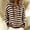 A1 Brown, variant on Women Hooded Button Front Knit Cardigan Top,Striped Outerwear Knitted Hooded,Oversized Drawstring Long Sleeve Loose Soft Sweater Coat,Fall Winter Warm Daily Blouse Business Casual Outfits Blue