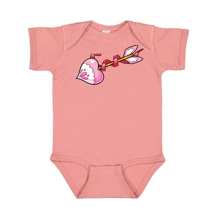 

Inktastic Pink Heart Arrow Gift Baby Boy or Baby Girl Bodysuit