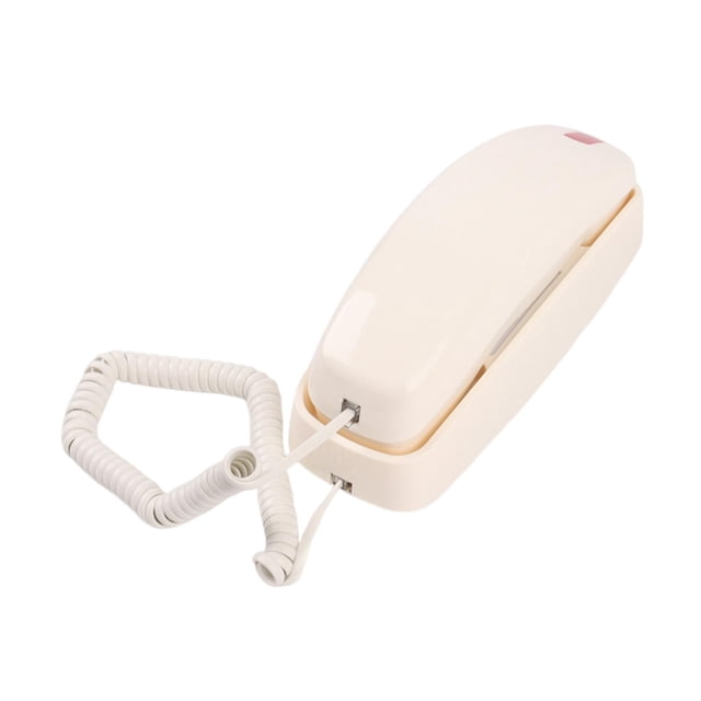 Teléfono de pared Teléfono de pared Teclado de botones grandes Remarcación clásica fijo con cable para cocina Negocios Escuela Sala de estar Blanco